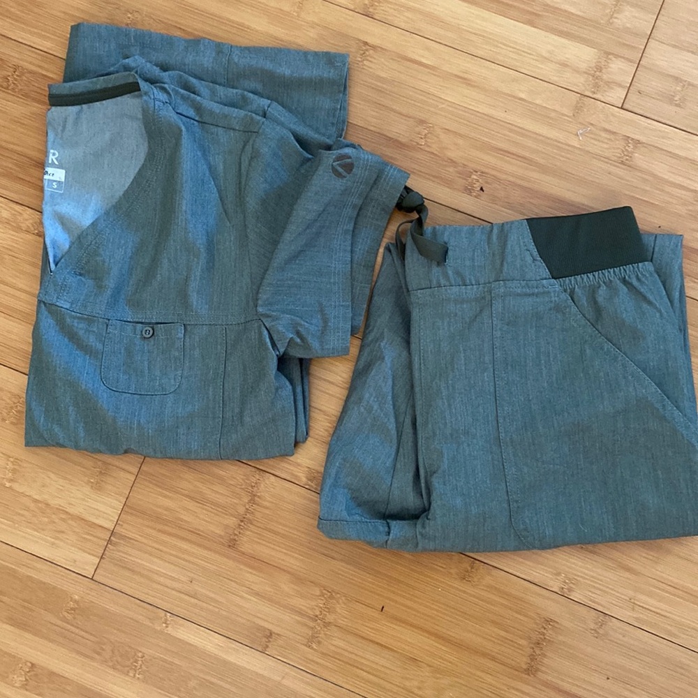 Olive green scrub set